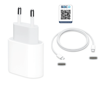 Cargador iPhone 15 Plus Original Genuino Garantizado Europeo Con Cable - Imagen 2